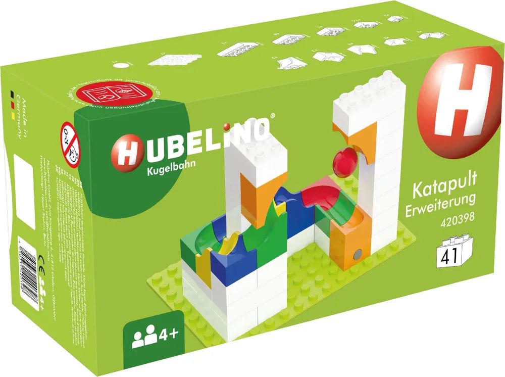 Hubelino GmbH Kugelbahn Katapult Erweiterung (41-teili