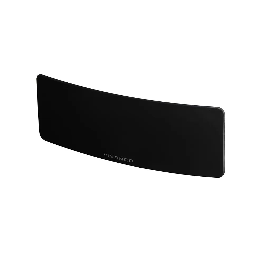 VIVANCO Curved Antenne, Full HD, aktiv, für TV und Radio, 25km Reichweite