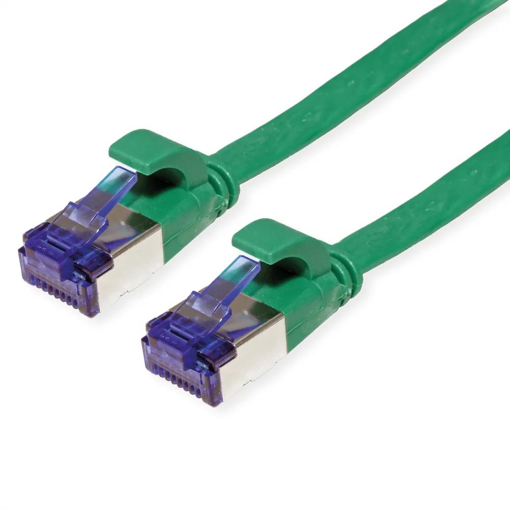 VALUE Patchkabel Cat.6A (Class EA) FTP, extra-flach, grün, 1,5 m