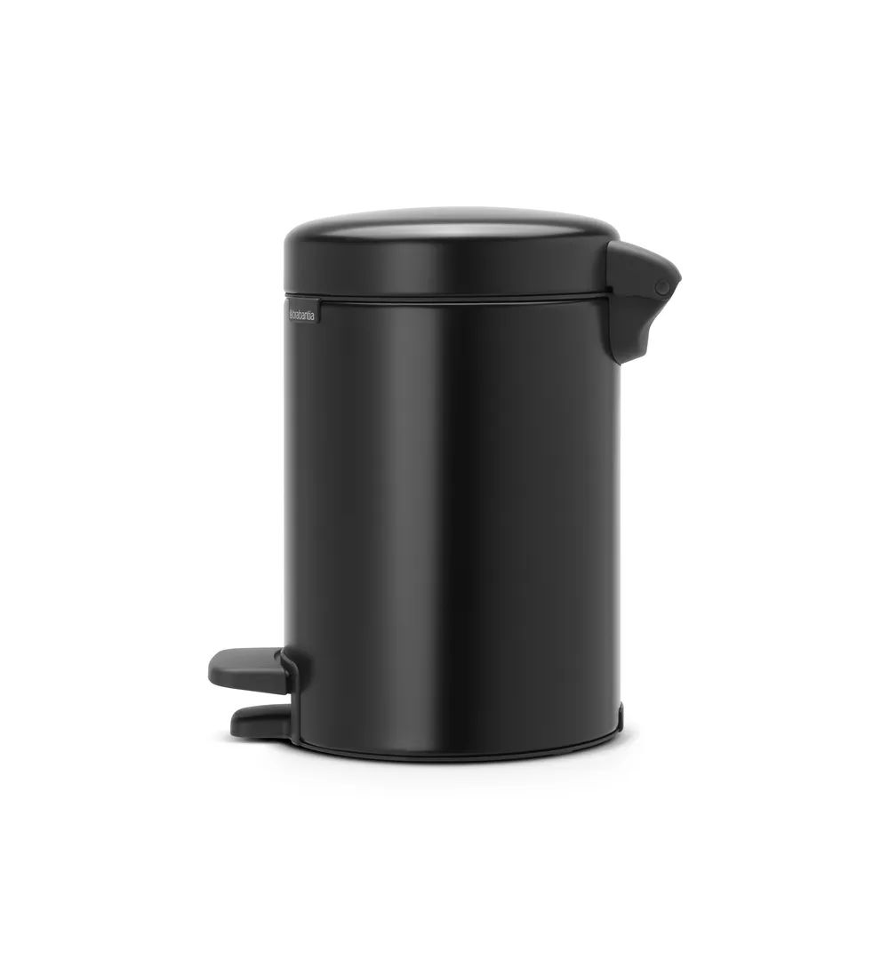 Brabantia newIcon Treteimer 3l mit Kunststoffeinsatz, Matt Black