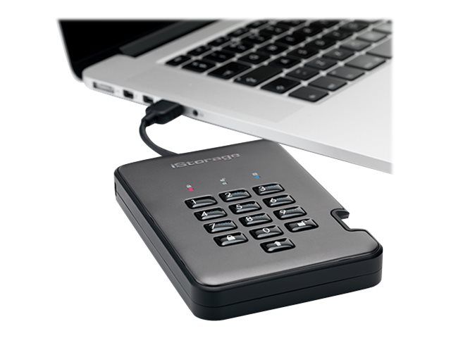 iStorage diskAshur PRO² - Festplatte - verschlüsselt - 1 TB - extern (tragbar)