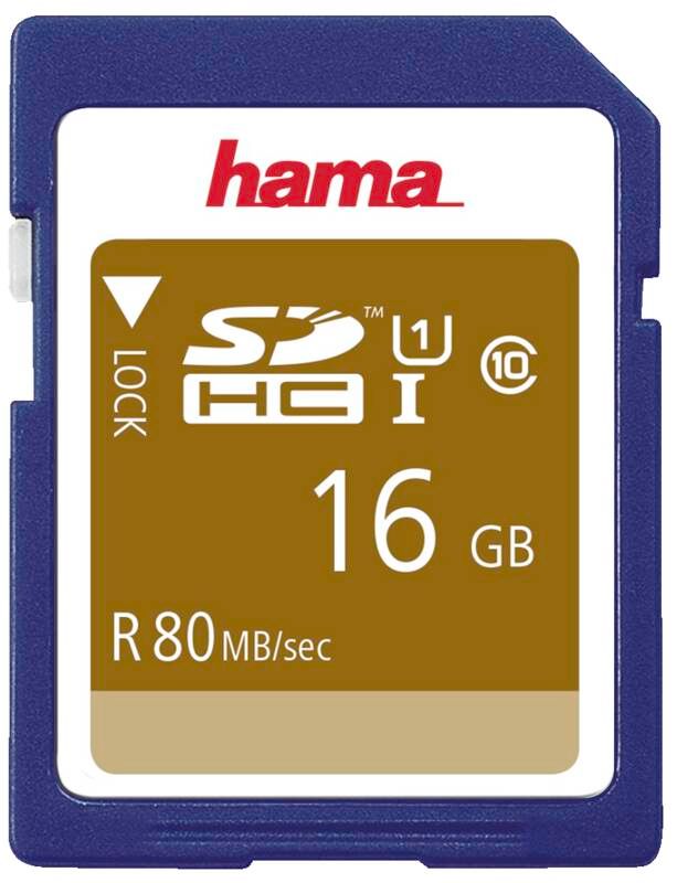 Hama 124134 SDHC16GB C10 UHS-I 80MB/S