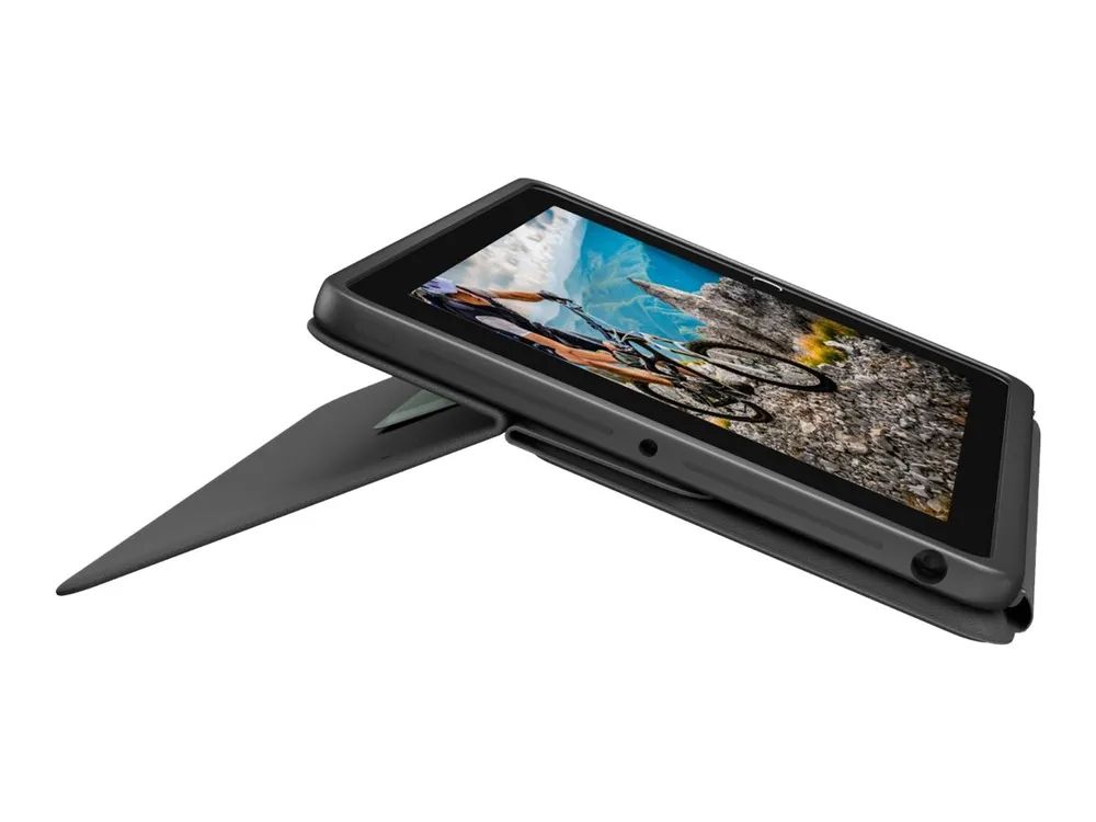 Logitech Rugged Folio - Tastatur und Foliohülle - Apple Smart connector - Pan Nordisch - für Apple 10.2-inch iPad (7. Generation, 8. Generation, 9. Generation)