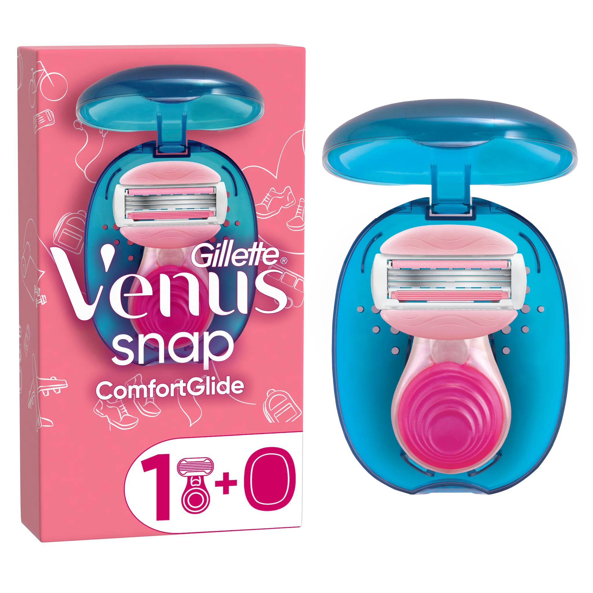 Gillette Venus Comfortglide Spa Breeze Snap Rasierapparat mit 1 Klinge