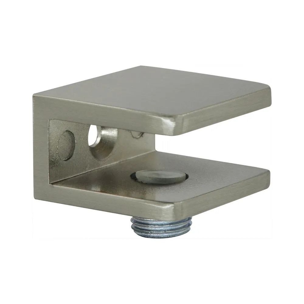 FONSEGRIVE Glastablar-Klemmträger Pesaro, Glas 4-8 mm, Zamak Edelstahleffekt