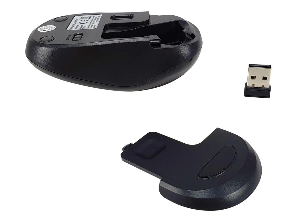 Equip Maus - Komfort - rechts- und linkshändig - optisch - kabellos - 2.4 GHz - kabelloser Empfänger (USB)
