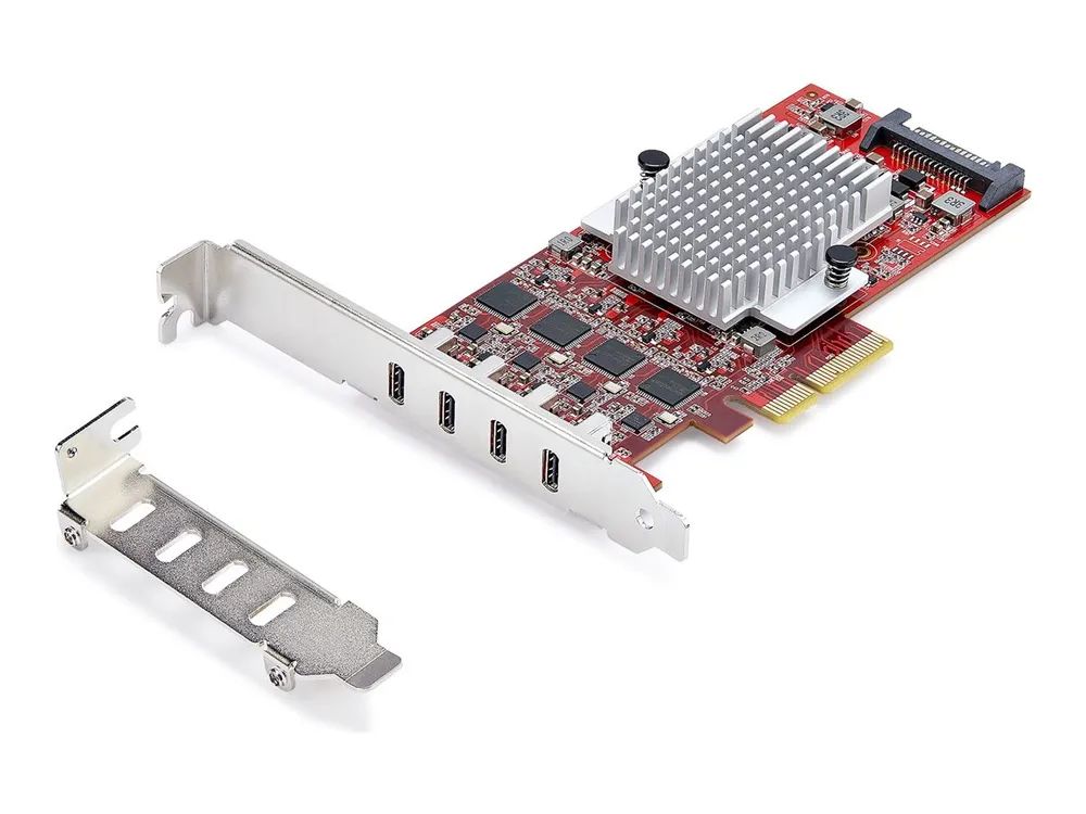 StarTech.com 4-Port USB Type-C PCIe Card, USB-C 10Gb, 4x Controllers, TAA