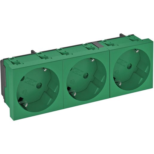 OBO STECKD.33°, 3-FACH 250V,10/16A / OBO STD-D3S MZGN3 6120127