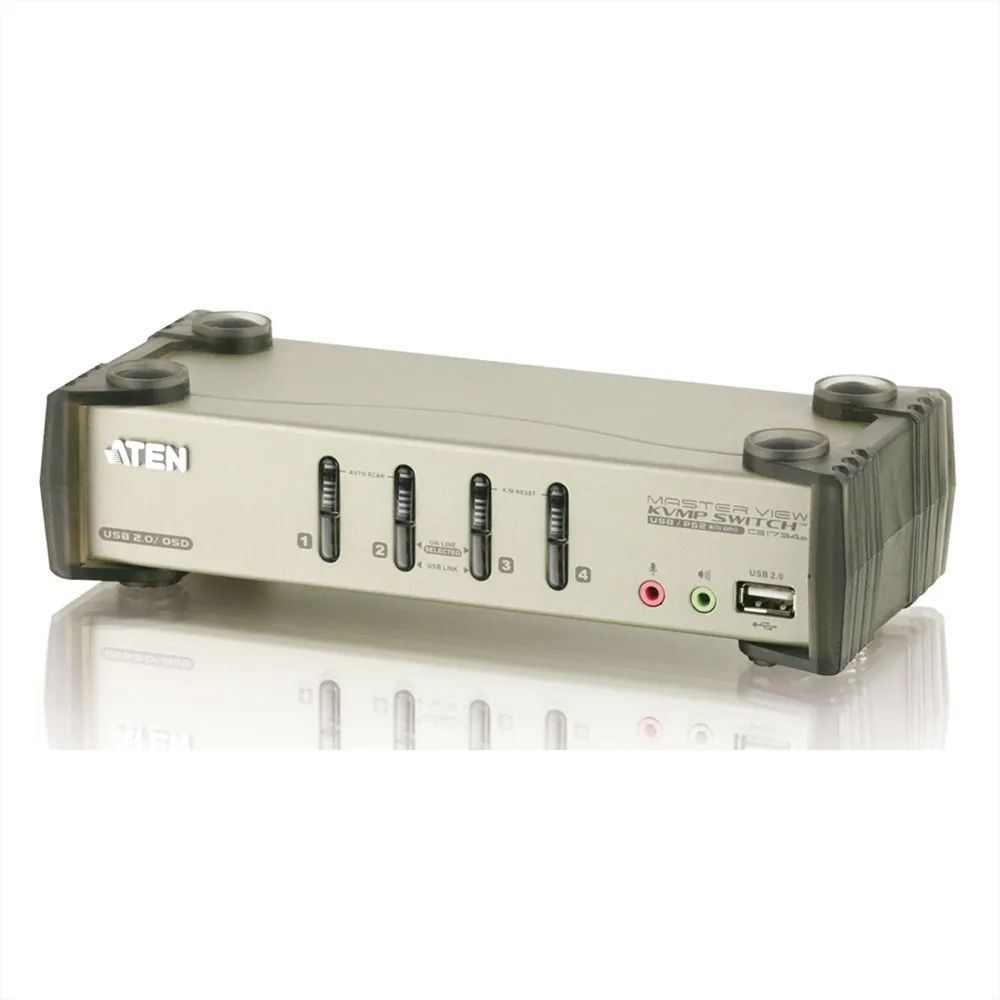 ATEN CS1734B - KVM-/Audio-/USB-Switch - 4 x KVM/Audio/USB