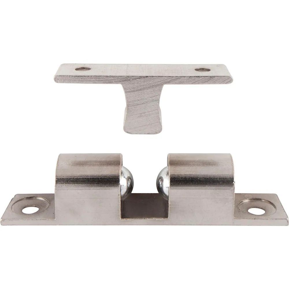Dulimex B.V.  Doppelkugelschnapper, 9 x 50 mm, Messing vernickelt