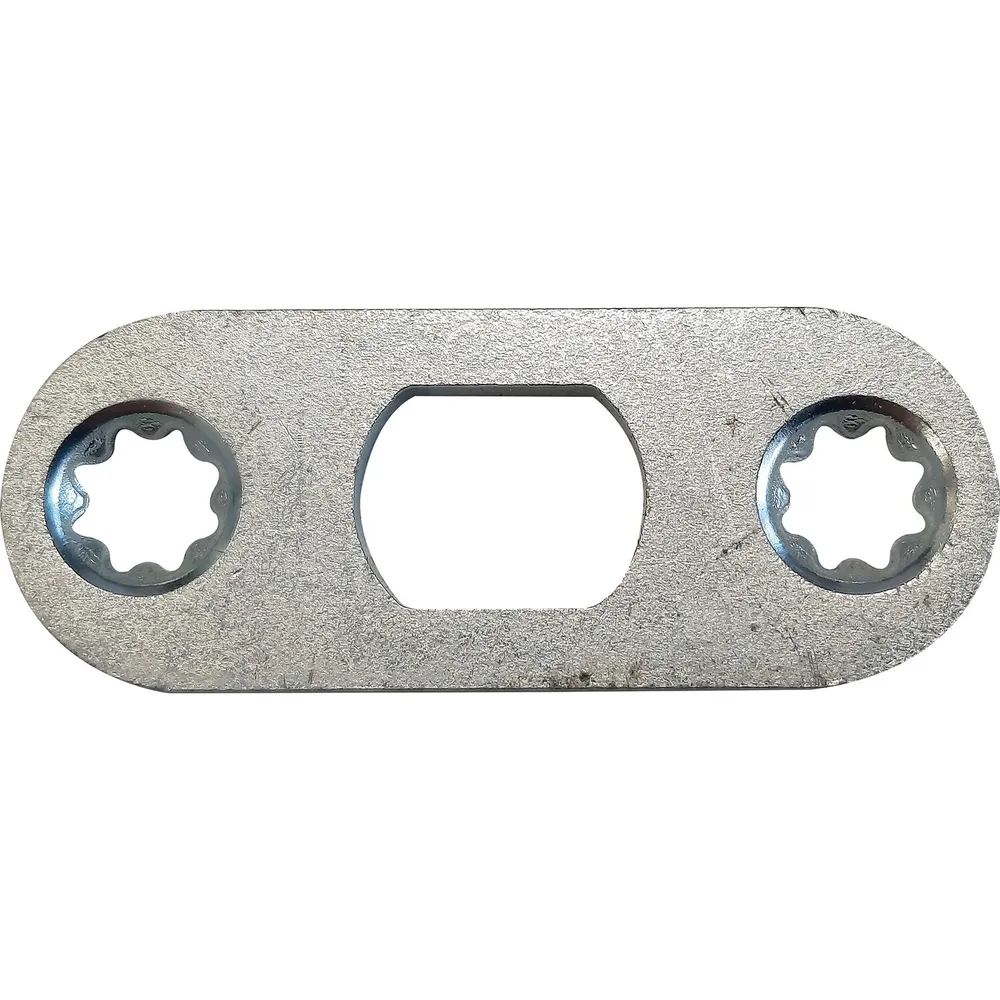 BKS Stangenschließblech 52 x 20 x 3 mm rund, Stahl verzinkt