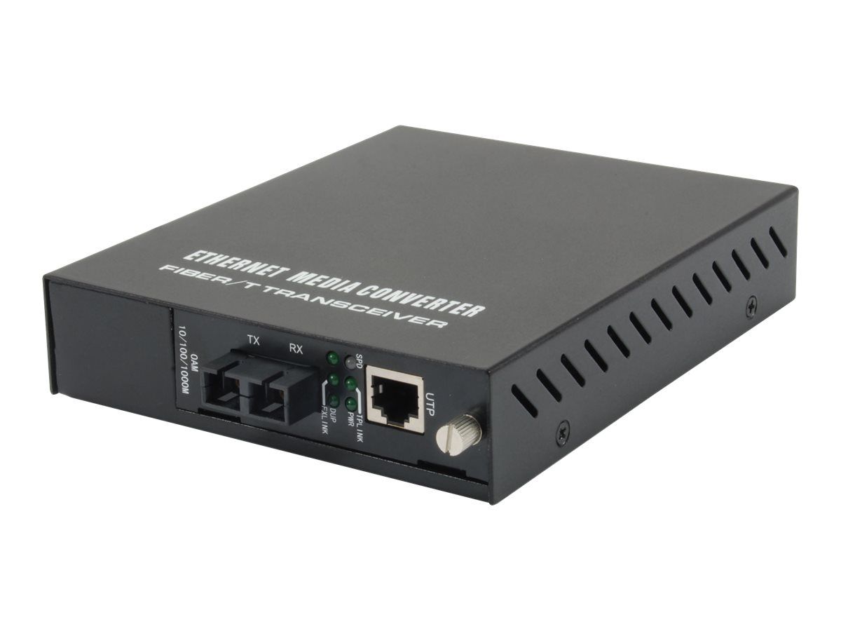 LevelOne GVM-1101 - Medienkonverter - 1GbE - 10Base-T, 100Base-TX, 1000Base-T, 1000Base-X