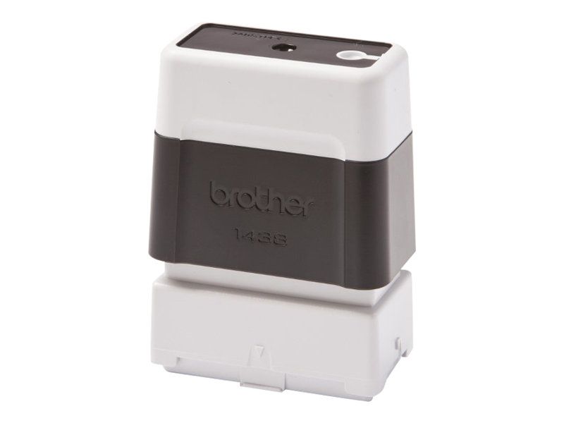 Brother 1438 - Stempel - vorgetränkt - Schwarz - Benutzerdefinierter Text - 14 x 38 mm (Packung mit 6)