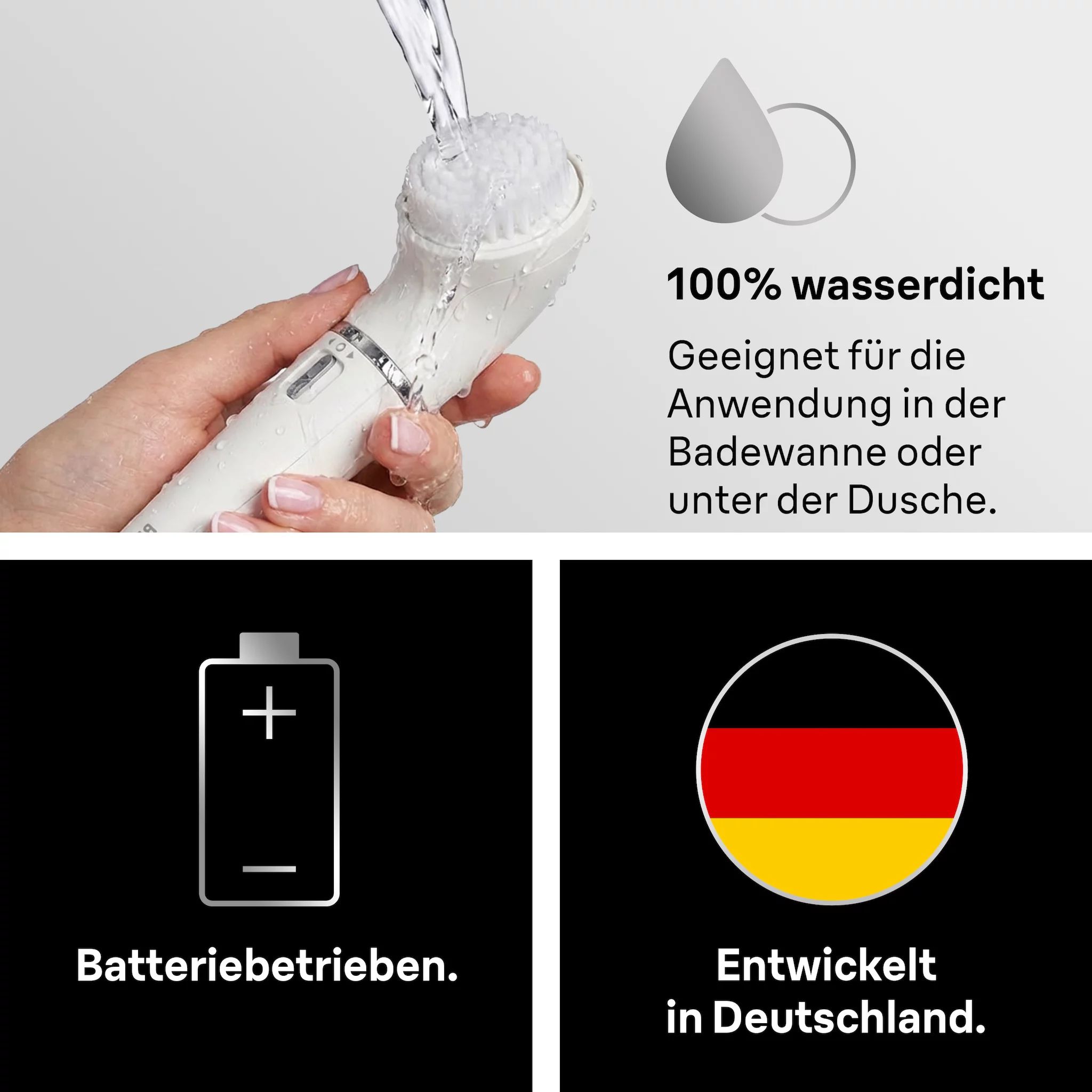 Braun Face 810 Gesichtsreinigungsbürste und -epilierer