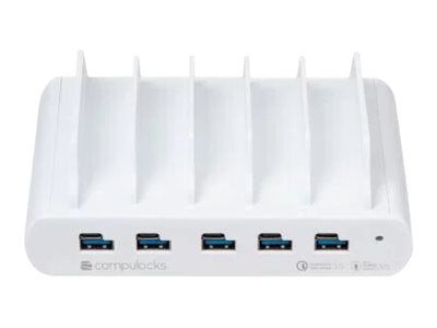 Compulocks 5 Port USB-C and USB-A Charging Dock with EU - Ladestation - 150 Watt - 10 Ausgabeanschlussstellen (5 x USB-C, 5 x 4-poliger USB Typ A)