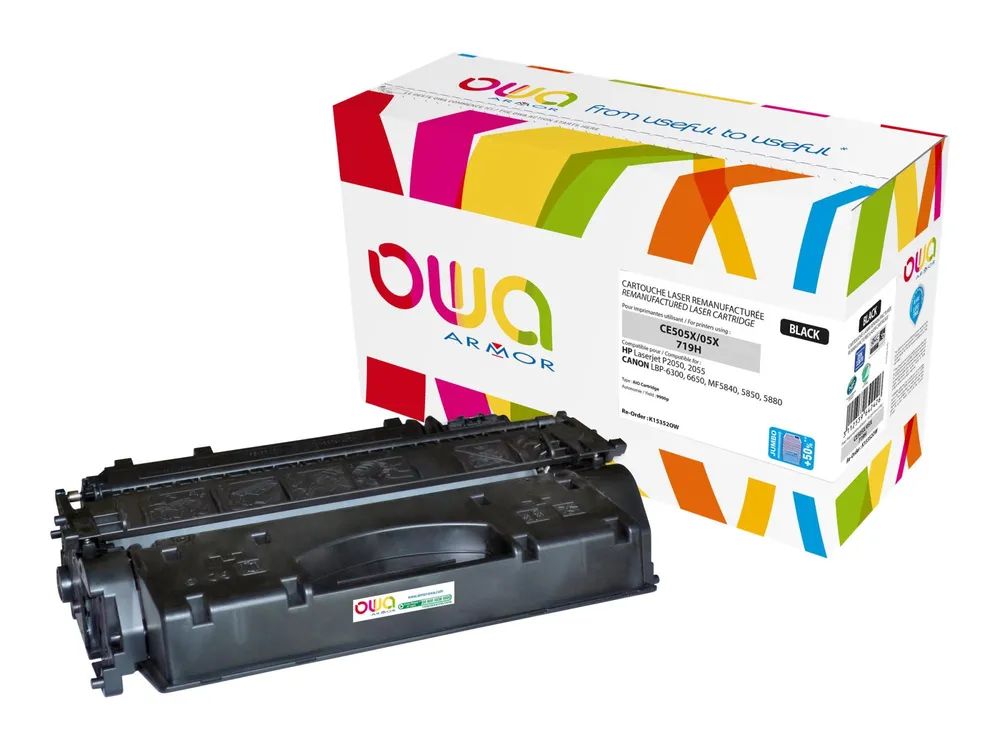 Armor OWA - Schwarz - kompatibel - Tonerpatrone (Alternative zu: HP 05X, HP CE505X)