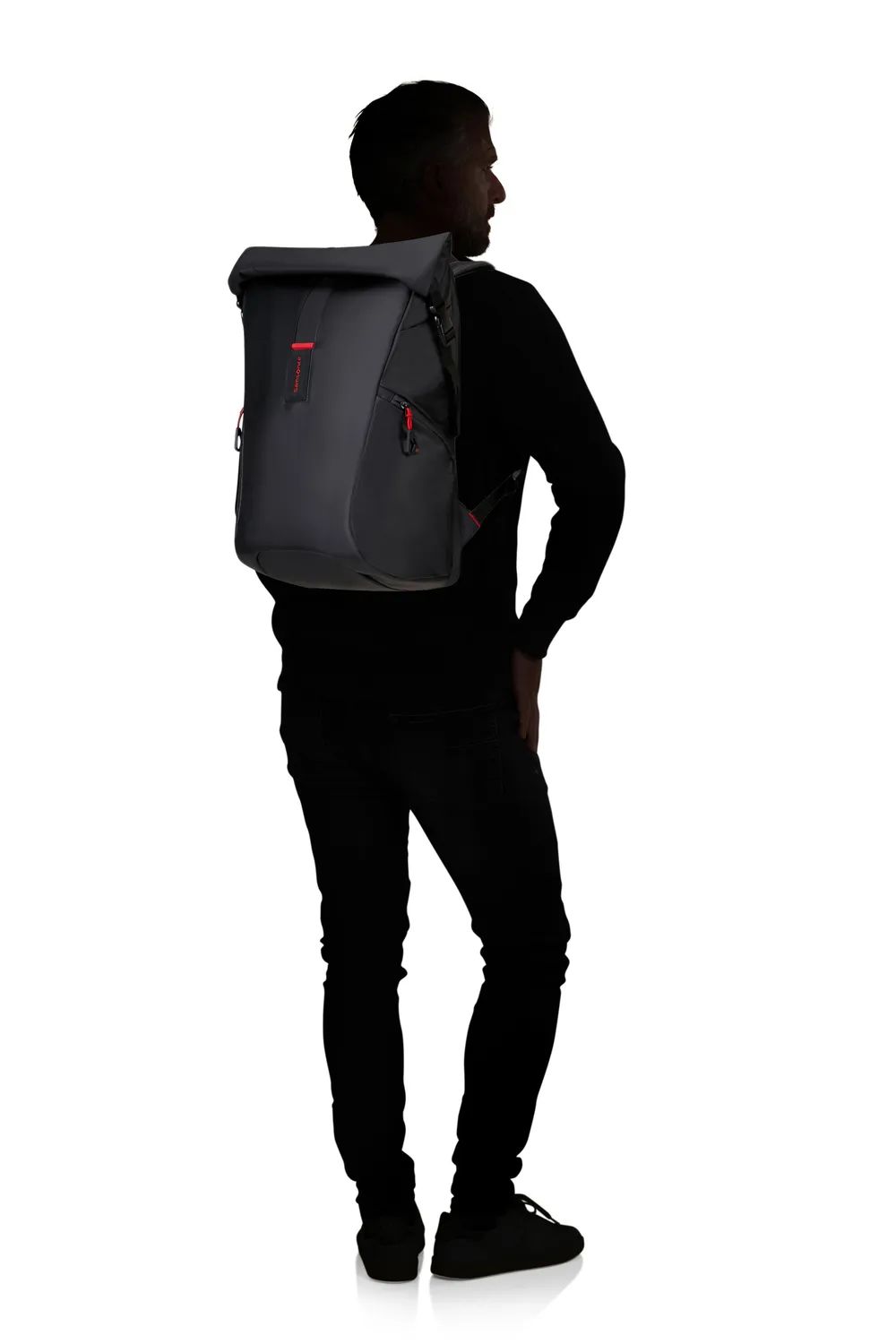 SAMSONITE PARADIVER LIGHT ROLLTOP BACKPACK L, BLACK