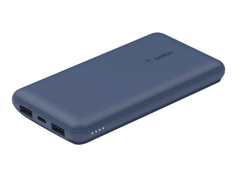 Belkin BoostCharge - Powerbank - 10000 mAh - 18 Watt - 3 Ausgabeanschlussstellen (24 pin USB-C, 2 x USB)