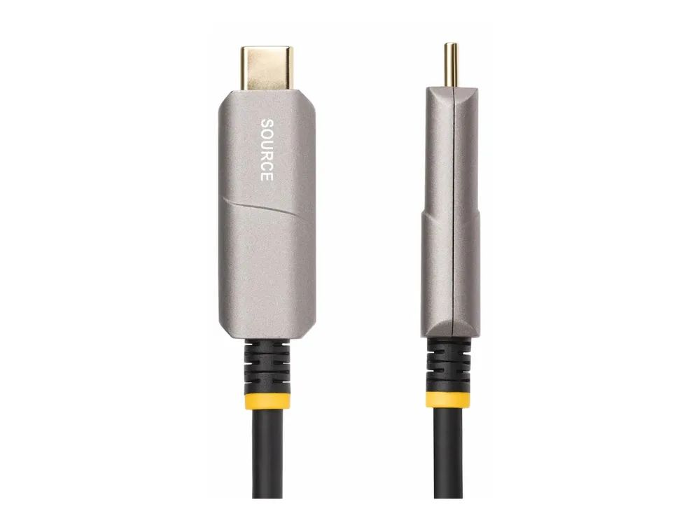 StarTech.com 9,15m USB-C zu HDMI 2.0 Aktives optisches Kabel, 4K 60Hz - HDMI-Kabel - 24 pin USB-C männlich zu HDMI, USB (nur Strom)