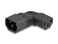 Delock Netzteil - IEC 60320 C14 zu power IEC 60320 C13 gewinkelt