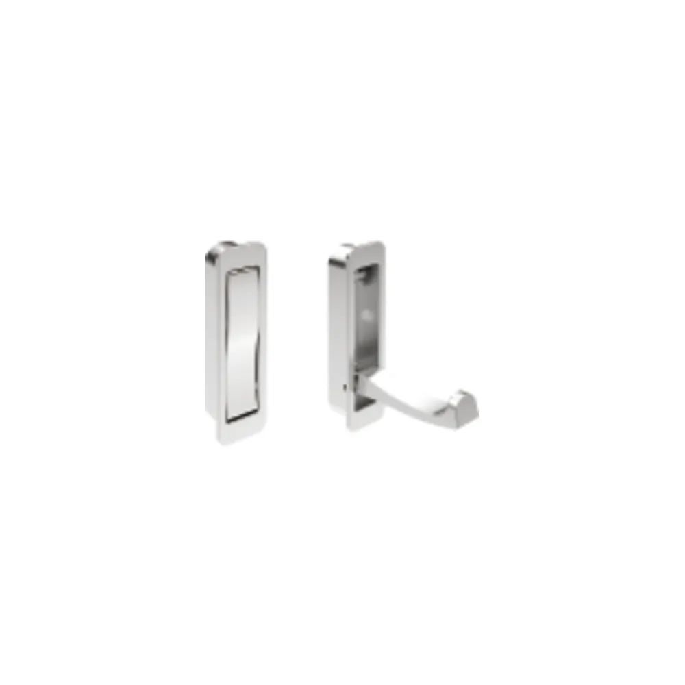 Sun Chain Trading Co., Ltd Furniture Hardware Klapphaken Votan zum Einlassen - 1 Haken, Höhe 80 mm, ZN verchromt poliert