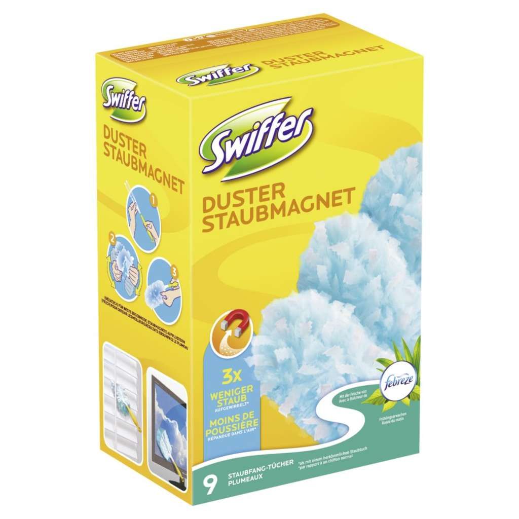 Swiffer Staubmagnet Nachfüller (9 Tücher)+Febreeze