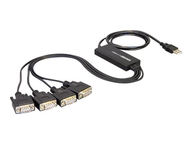 Delock USB 2.0 > 4 x Serial Adapter - Serieller Adapter