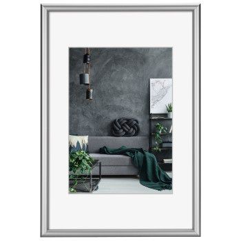 Hama Aluminiumrahmen "Detroit", Silber, Polystyrol, 50 x 70 cm