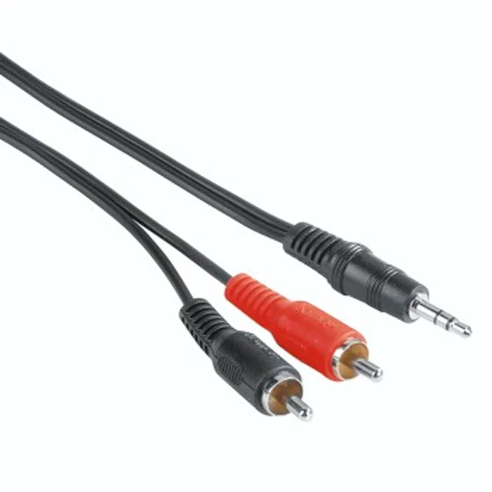 Hama Audio-Kabel, 3,5-mm-Klinken-Stecker - 2 Cinch-Stecker, 5 m