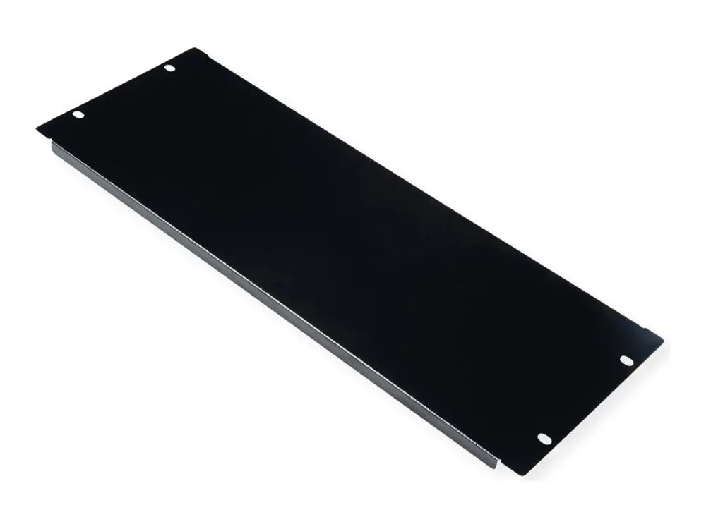 ROLINE Blindabdeckung - Jet Black, RAL 9005 - 4U - 48.3 cm (19")