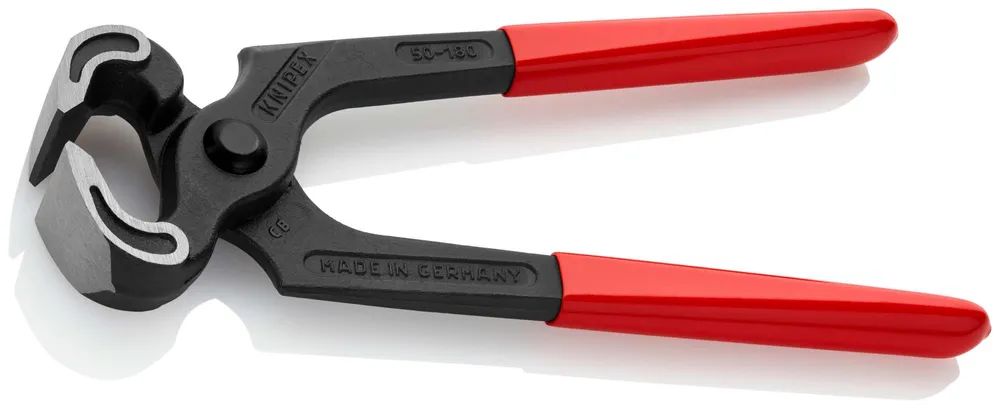 KNIPEX Kneifzange mit Kunststoff überzogen schwarz atramentiert 180 mm