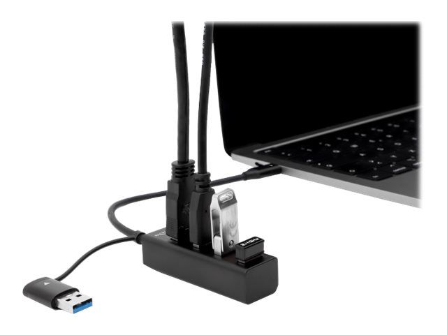 Delock Hub - 4 x USB 3.2 Gen 1 + 1 x USB-C 3.2 Gen 1