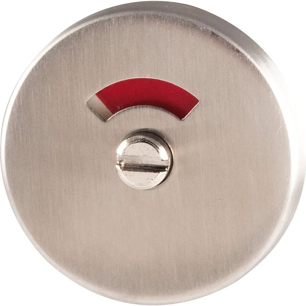 Grundmann WC-Aussenrosette WG ø 50 mm, m. Anschraubträger U, R/W Anzeige, Edelstahl