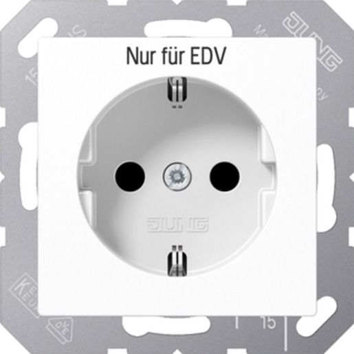 Jung SCHUKO-STECKDOSE EDV / JUNG A1520EDVWW