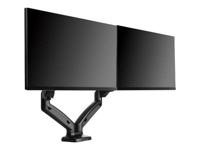 ICY BOX IB-MS304-T - Aufstellung (2 Gelenkarme, 2 VESA-Adapter, Tisch-Klemme, Befestigung für Kabeldurchgang) - für 2 LCD-Displays - Metall - Schwarz - Bildschirmgröße: up to 68 cm (bis zu 27 Zoll)