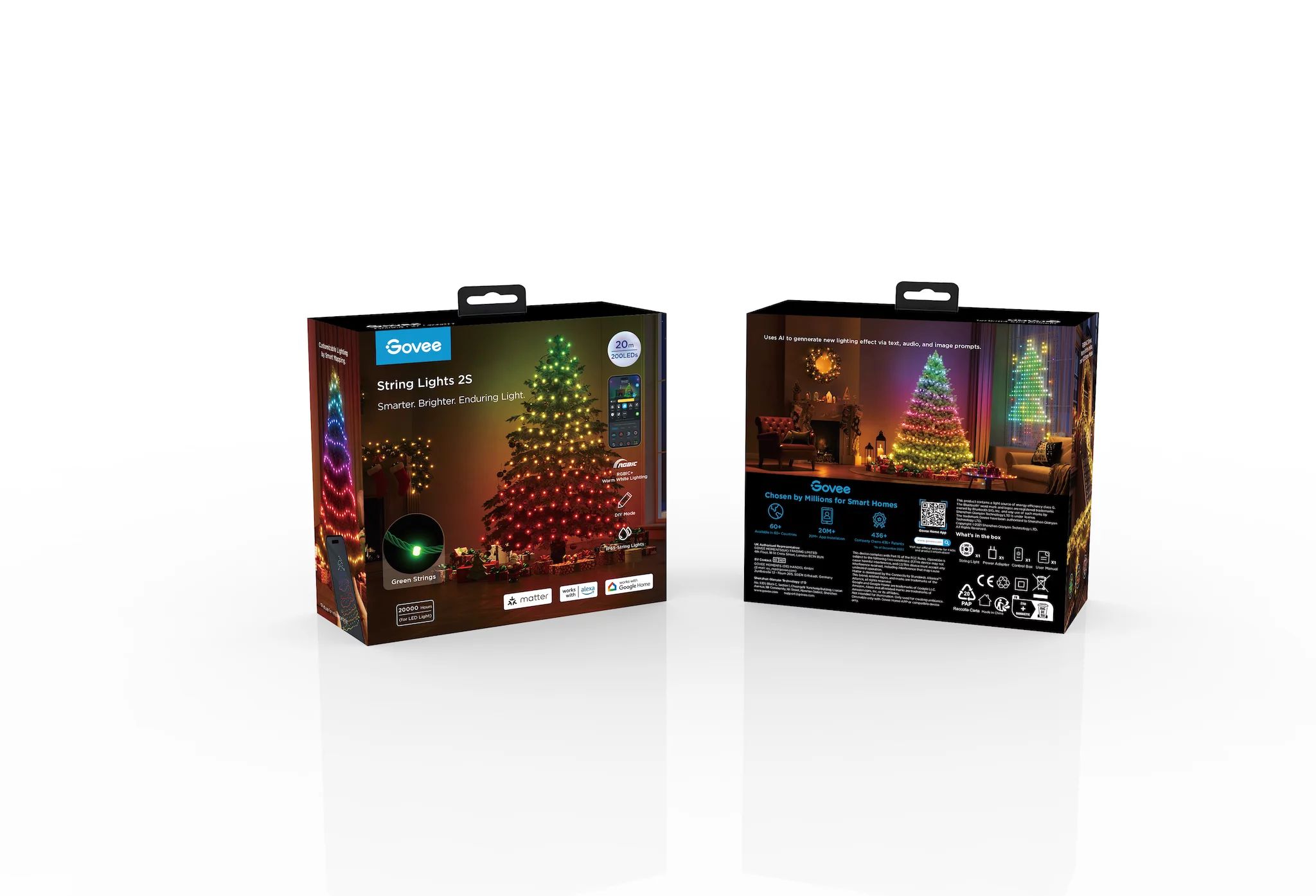 Govee LED-Lichterkette Gen. 2 Matter 200 LEDs 20 m
