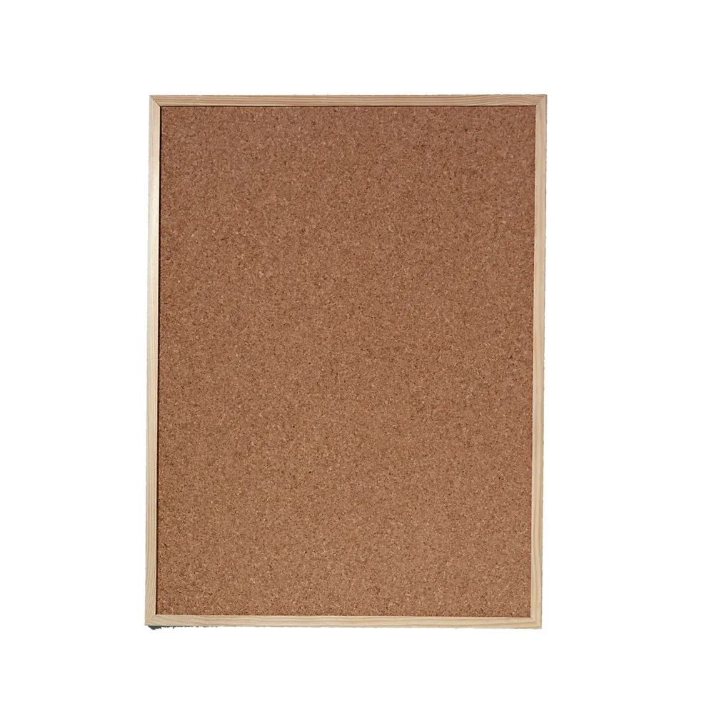herlitz Pinnwand Kork Korktafel 60x80cm mit Naturholzrahmen, 60 x 80 cm, naturkork