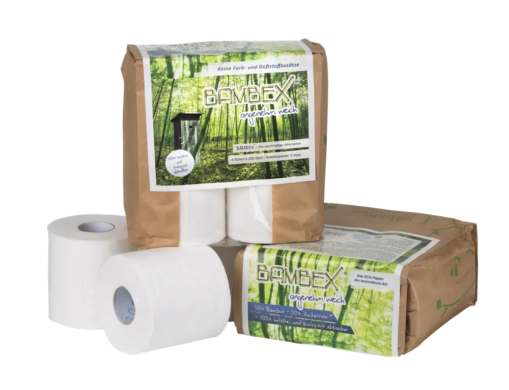 I+V ECO-Toilettenpapier BAMBEX 4er-Pack