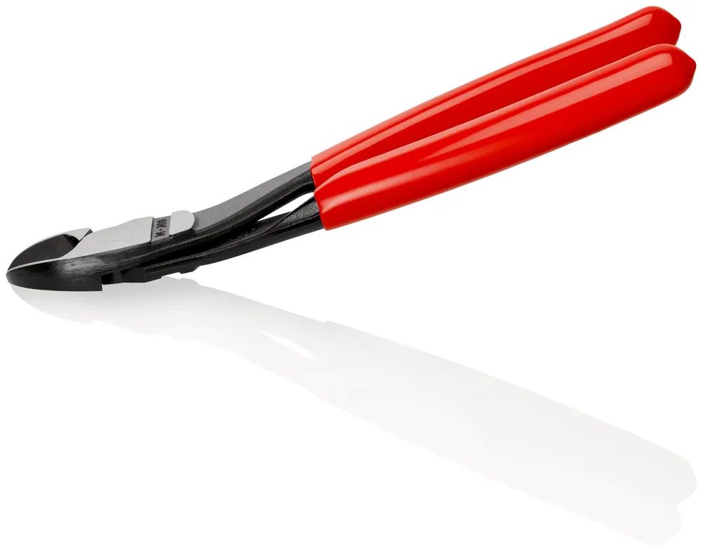 KNIPEX Kraft-Seitenschneider mit Kunststoff überzogen schwarz atramentiert 200 mm