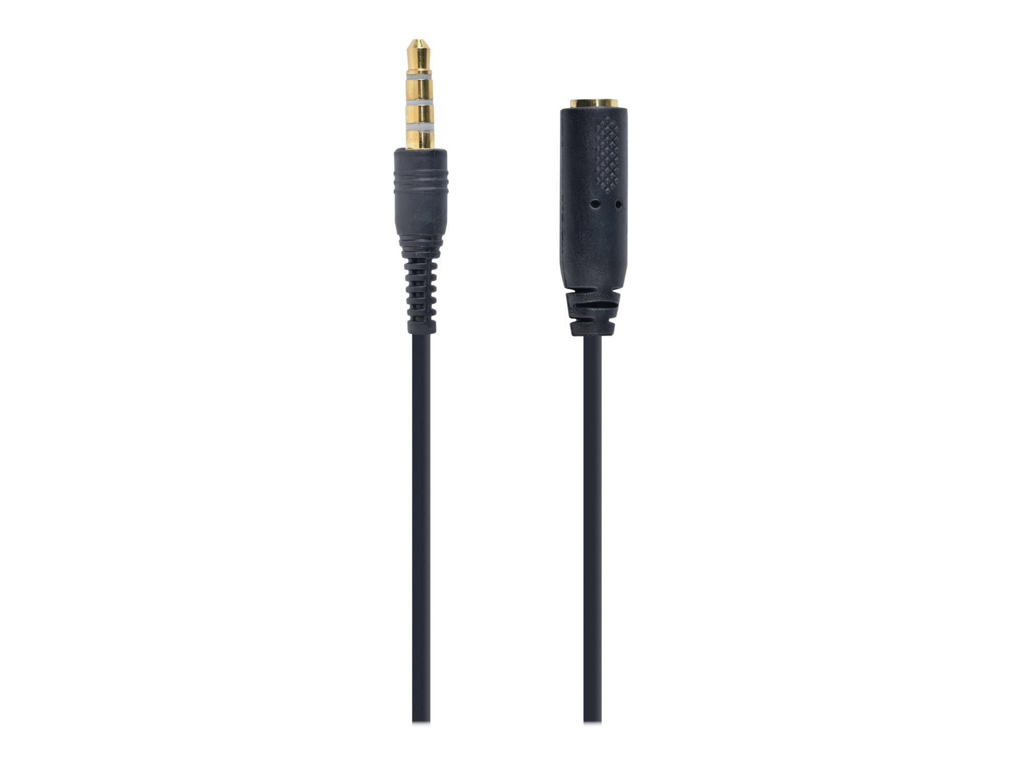 Gembird CCA-419 - Audio-Adapter - 4-poliger Mini-Stecker weiblich zu 4-poliger Mini-Stecker männlich