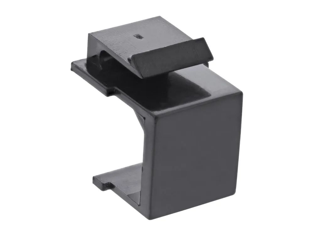 InLine Keystone SNAP-In Blindabdeckung für Modul Steckplatz - schwarz 10er Pack