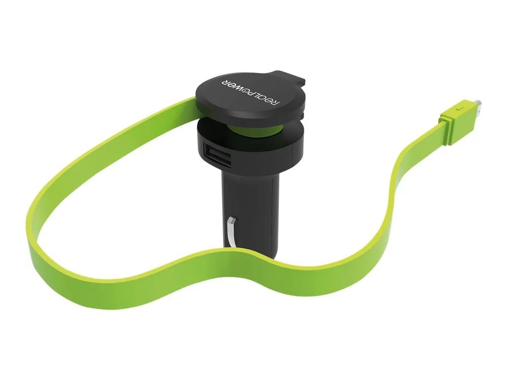 RealPower Auto-Netzteil - 4.8 A - 2 Ausgabeanschlussstellen (USB, Micro-USB Typ B)