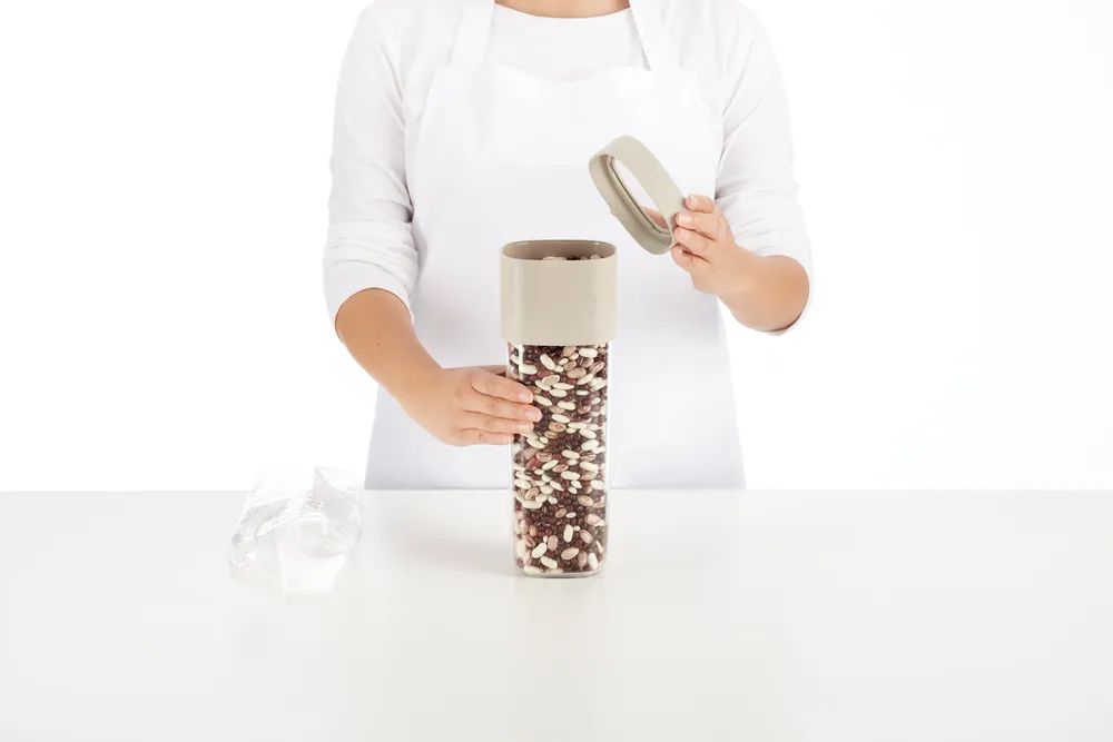Lékué Flip Vorratsdose Groß - Beige