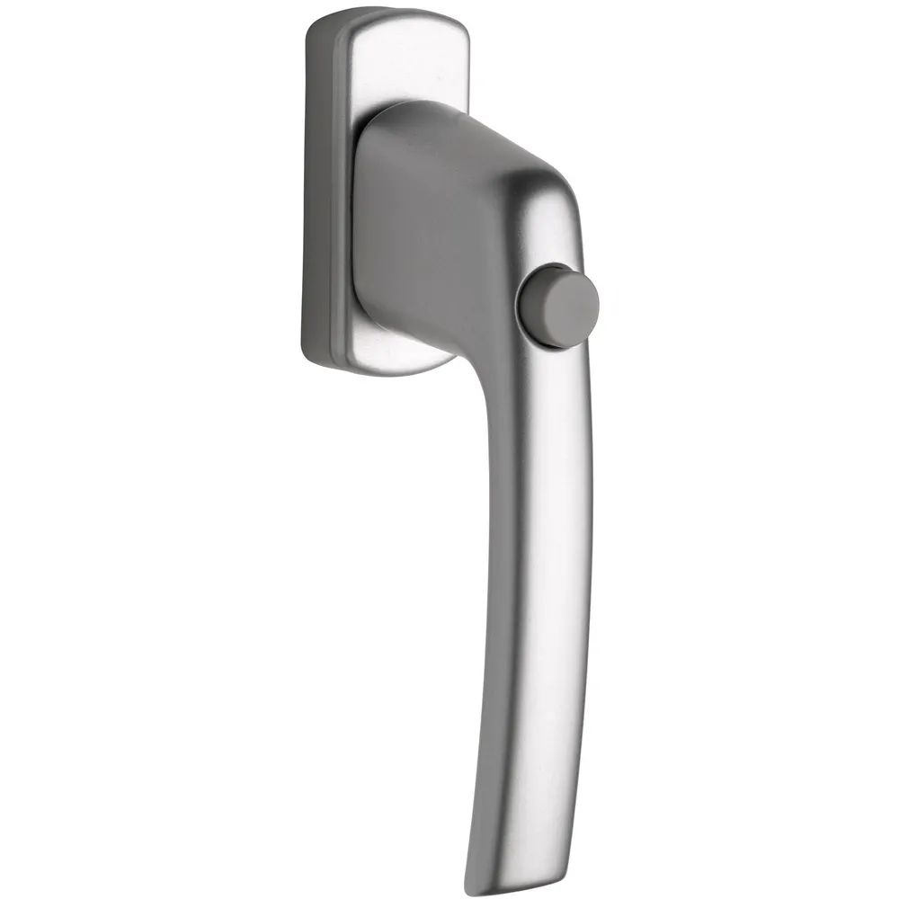 MACO Fenstergriff HARMONY Sperrknopf und 45° Rasterung, VK 7x35, silber eloxiert