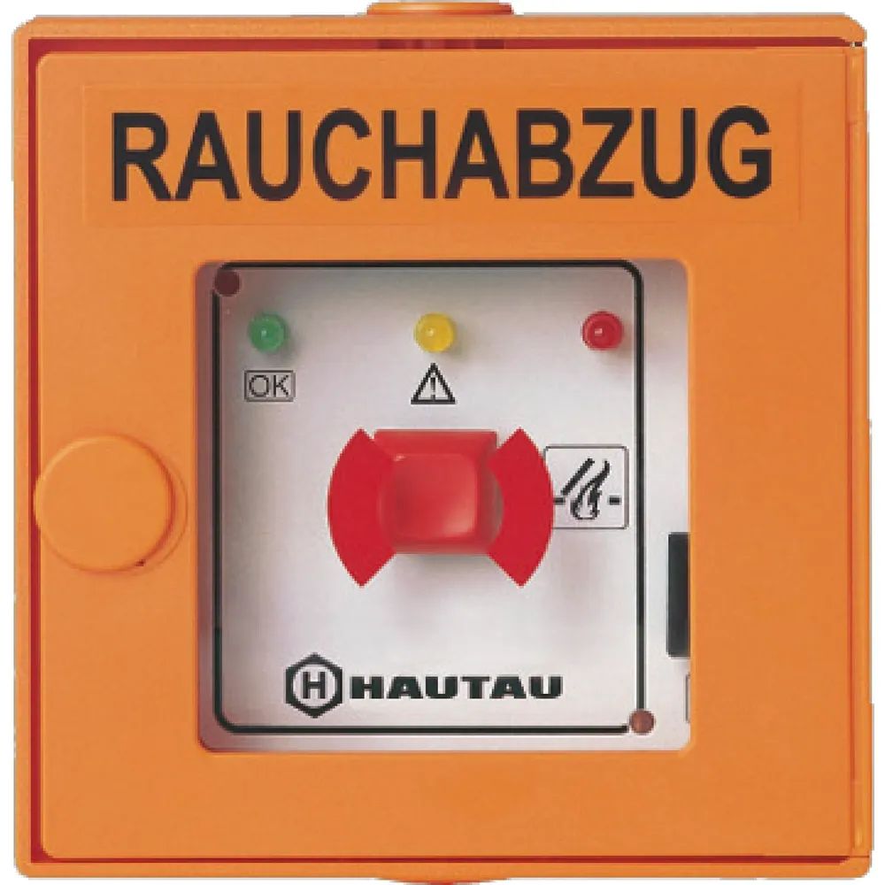 HAUTAU RWA Feuertaster FR 900 Si, 24 V, Aufputz, Kunststoff orange