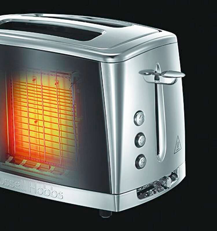 Russell Hobbs Luna Moonlight Grey Toaster