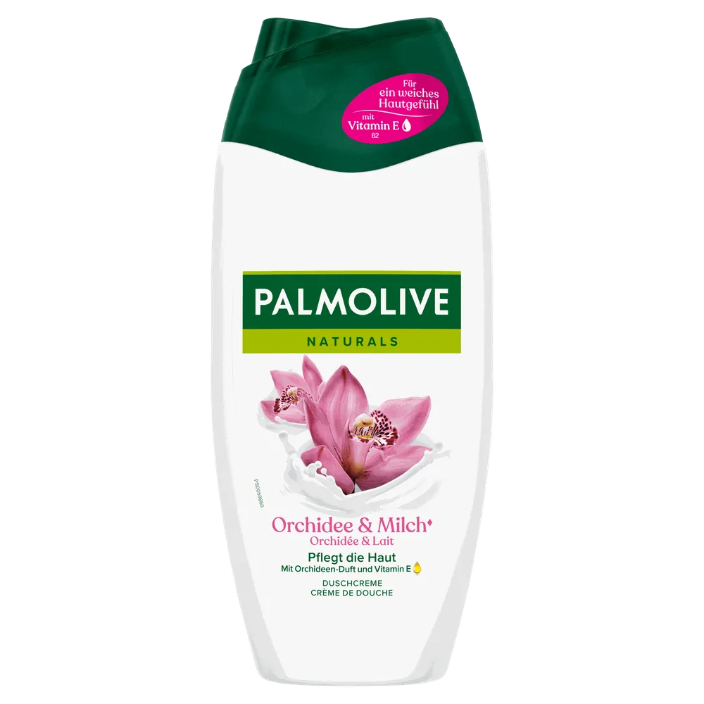 Palmolive Naturals Orchidee & Milch Duschcreme 250ml - mit Orchideen-Duft und Vitamin E