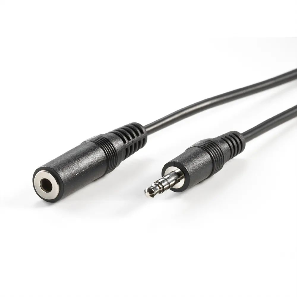 VALUE 3,5mm Verlängerungskabel ST / BU, schwarz, 2 m