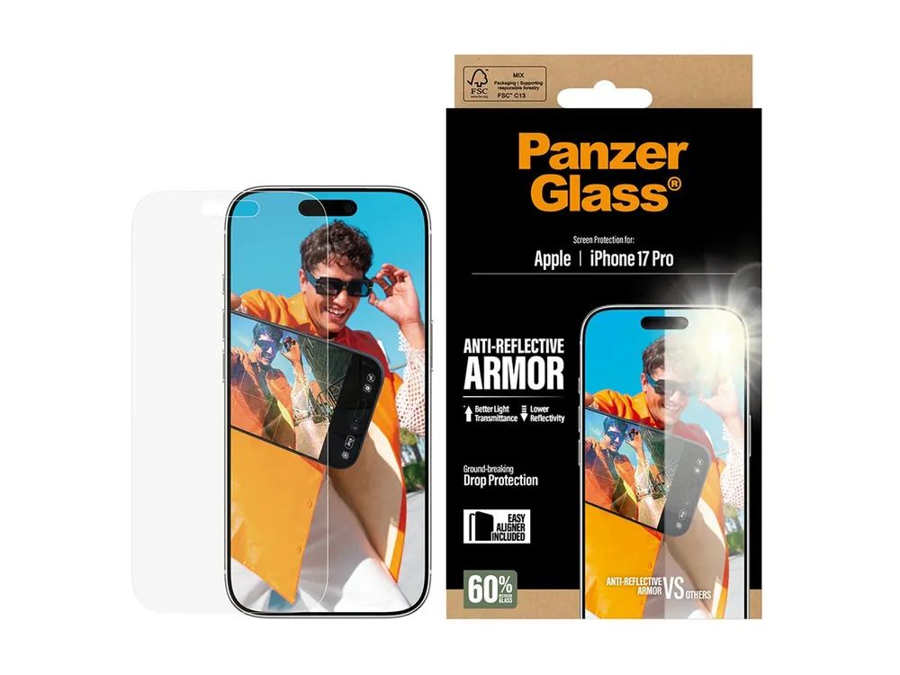 PanzerGlass Bildschirmschutz für Handy - anti-reflective armor, with EasyAligner