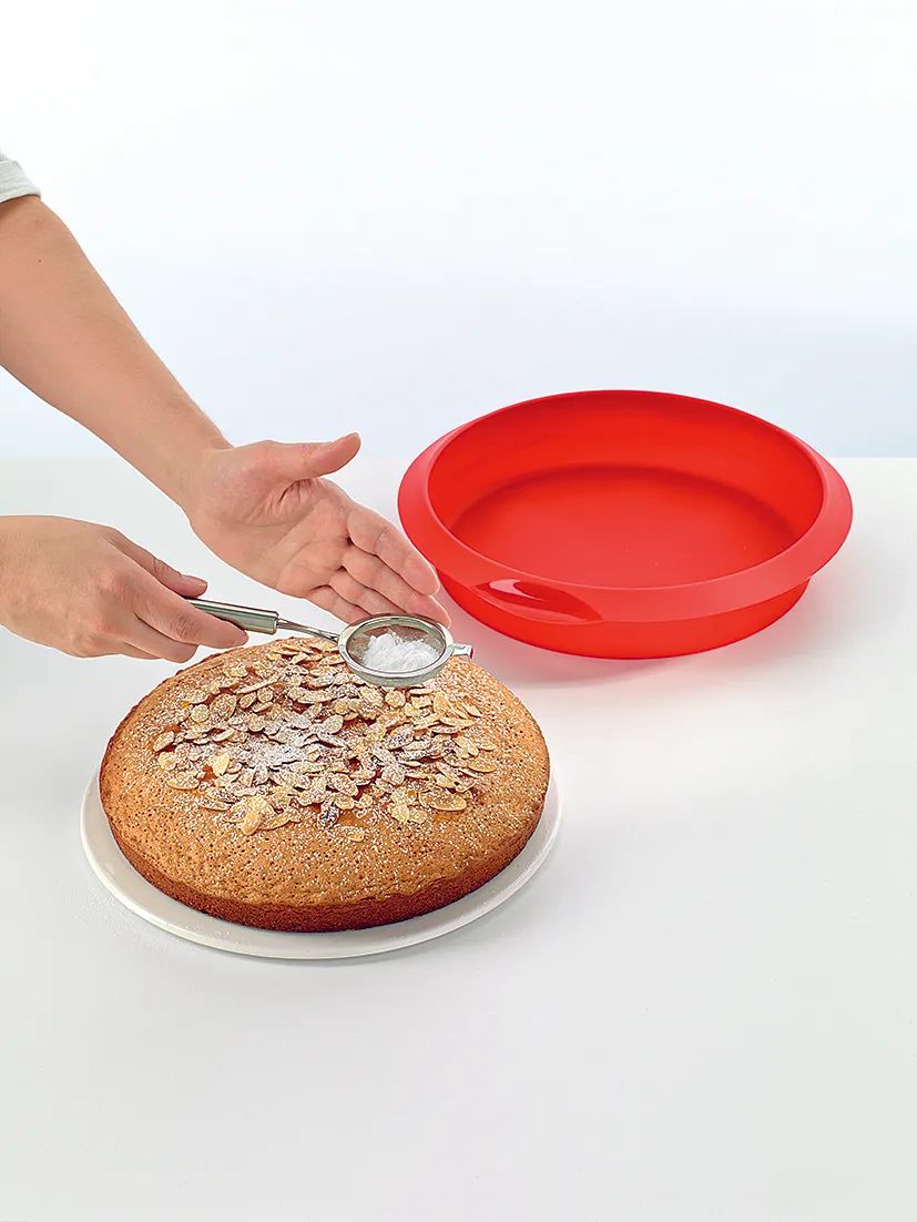 Lékué Runde Kuchenbackform 26 cm - Red